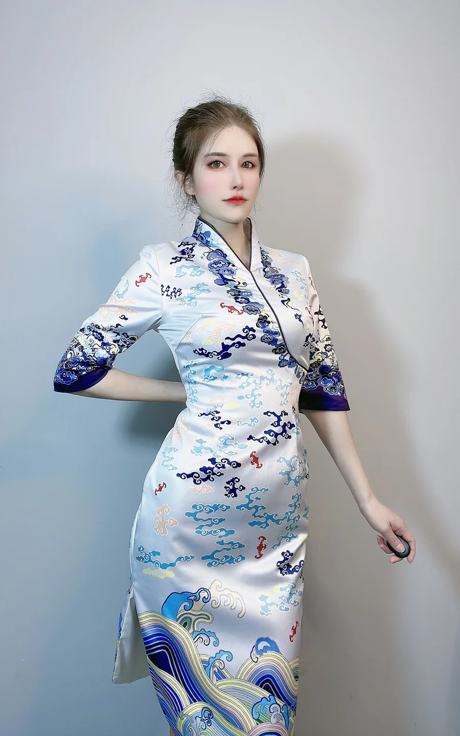 鹿八岁baby_No_089_海航中式旗袍空姐_28P,1V_1_35GB